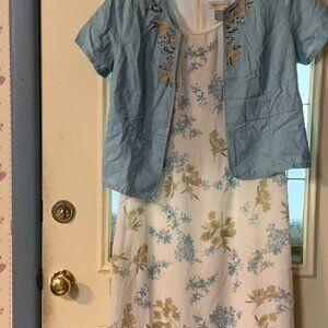 Ladies Size 12 Studio Ease Two Piece Dress with Jacket